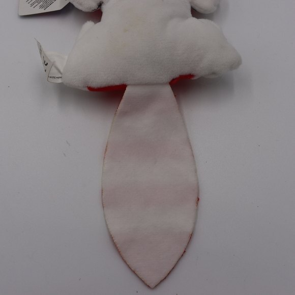 Bean Pals Stuffed Raccoon Plushie Red Striped Toy 6" - Picture 8 of 8